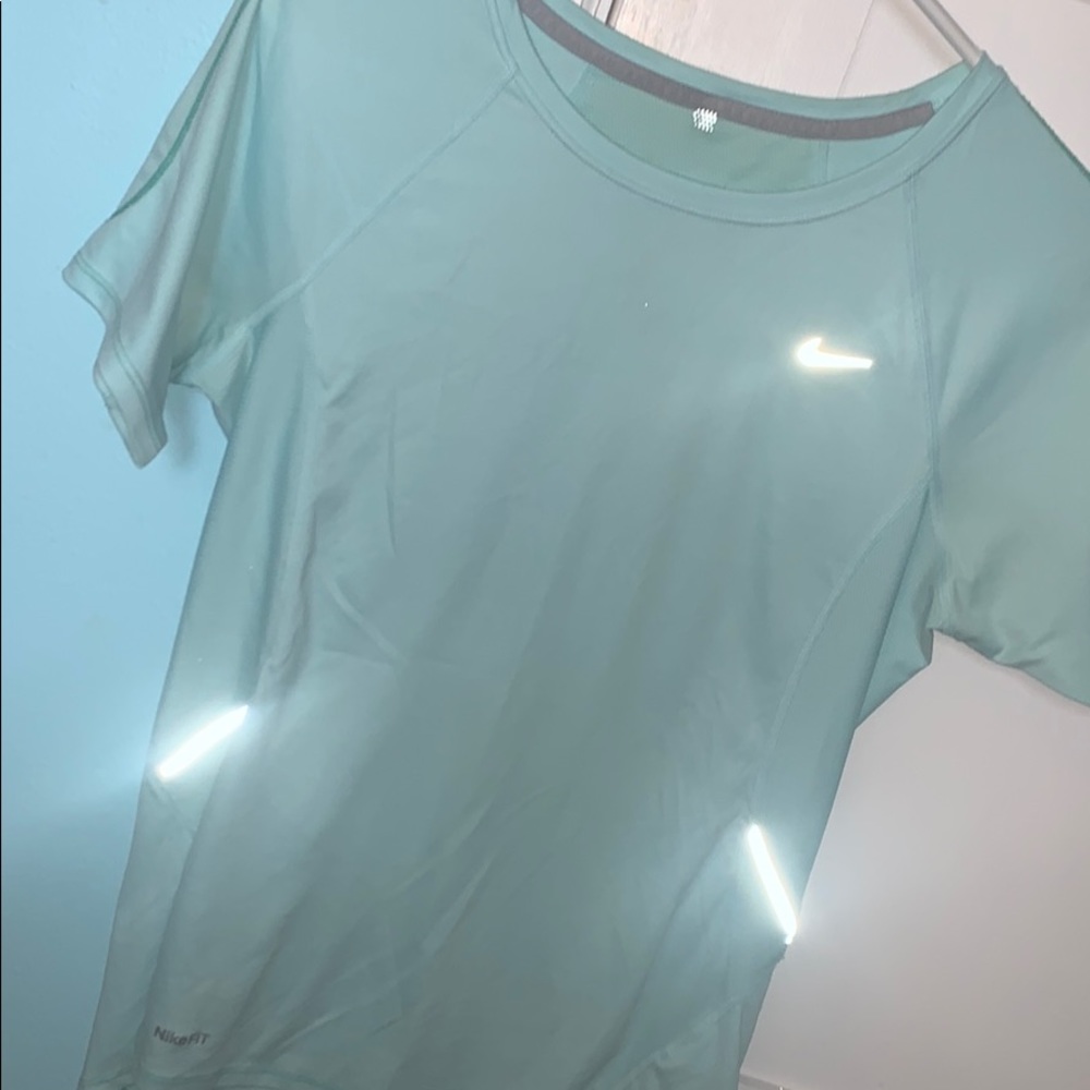 Light blue nike workout tee